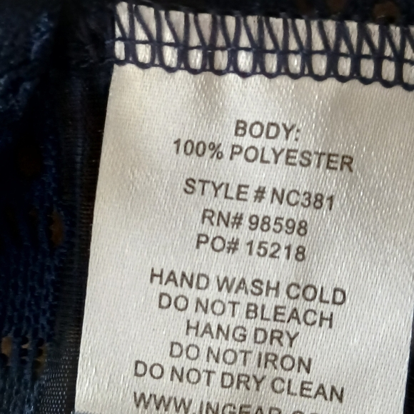 Ingear Resort Beach Coverup Hooded Navy Sz M. FL - Picture 9 of 9